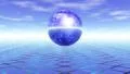 3D animation jumping Sphere echo move day version HD Footage