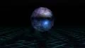 3D animation jumping Sphere echo move night version HD Footage