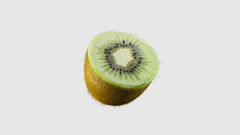 3D animation of a kiwi rotating around its axis. Alpha Channel. Stock Footage 285155712