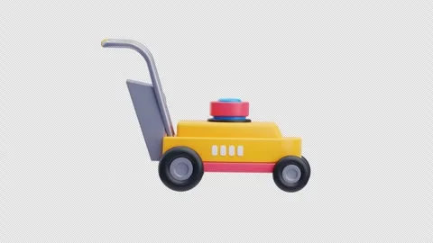 3D Animation of Lawnmower Stock Footage 310027983