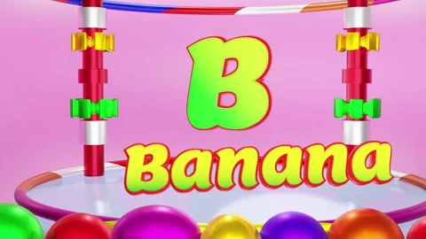 3d animation of letter B stands for durian word Stock Footage 234536971