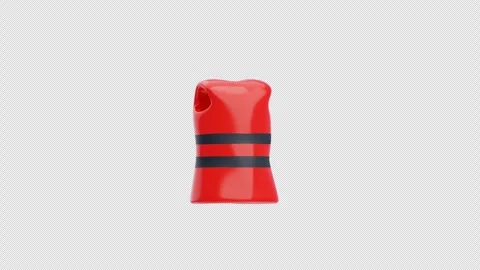 3D Animation of Life Jacket Stock Footage 302416981
