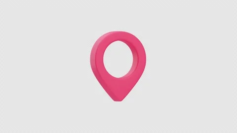 3D Animation of Location Pin Stock Footage 311097864