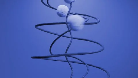 3D animation Loop background for dynamic visual content Stock Footage 269814348