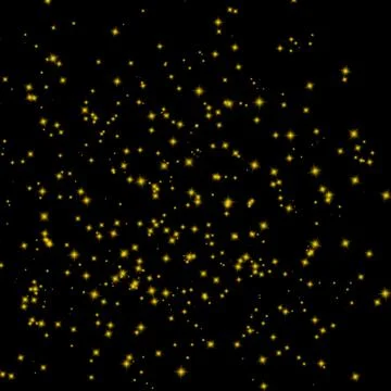 3D animation of luminous particles in black space. Animation. Beautiful spa.. Stock Illustration