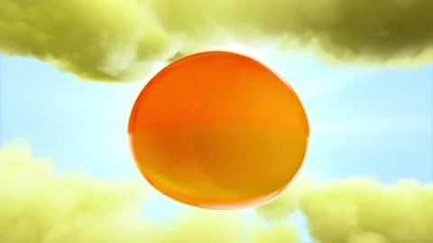 3D Animation Macro Liquid Collagen Serum Vitamin, Bubbles slow movement on cloud Stock-Footage 164458021