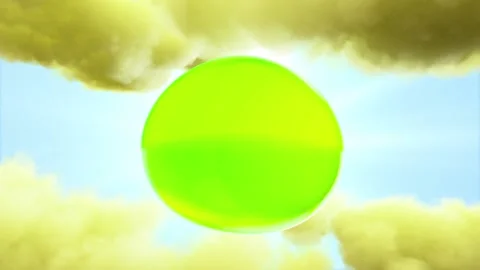 3D Animation Macro Liquid Collagen Serum Vitamin, Bubbles slow movement on cloud 動画素材 164459217