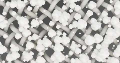 3D animation of macro photography top view of the process of cleaning or was Stock Footage 337943107