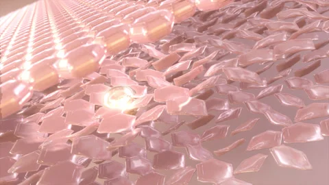 3D Animation Magic Serum through the skin layers Stock Footage 161153982