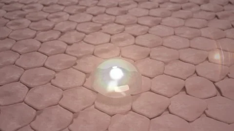 3D Animation Magic Serum through the skin layer and reduce up saggy skin of the  Stock Footage 197953348