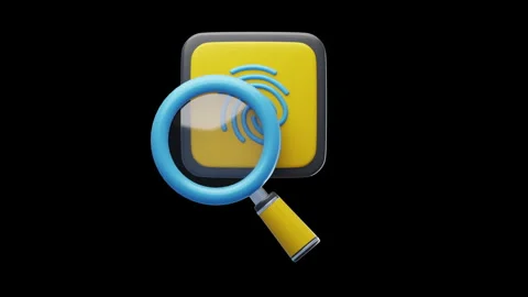 3D Animation of Magnify Fingerprint Stock Footage 287075363