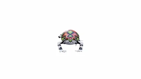 3d animation of Malagasy Rainbow Frog Stock Footage 241261286