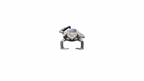 3d animation of Malayan Horned Frog Stock Footage 241261201