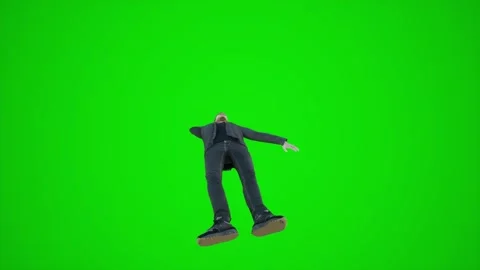 3D animation of a man sleeping on a green screen resting and caresing his pet in Stock-Footage 245750131
