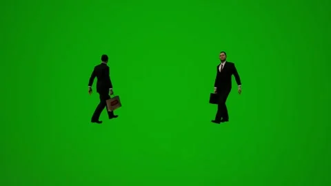 3D animation of a man in a suit and a go... | Stock Video | Pond5