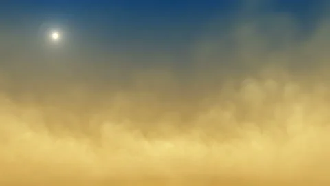 3d Animation of a massive dust storm Video stock 181855840