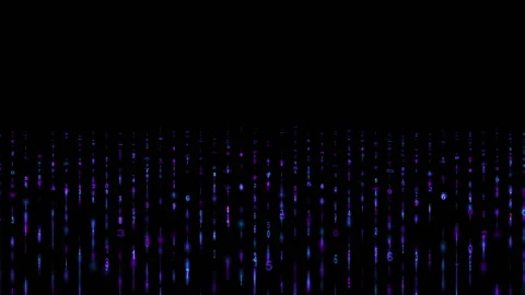 3d animation - Matrix code background Stock Footage 200688831