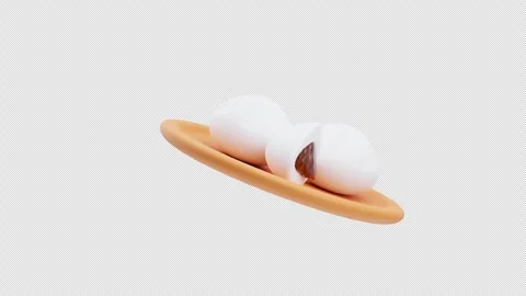 3D Animation of Meat bun Stock Footage 304017612