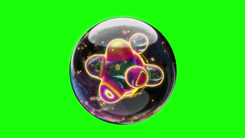 3D Animation of metasphere on green screen for easy keying SEAMLESS LOOP. Stock Footage 152856678