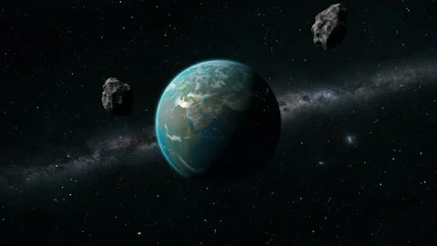 3D Animation of Meteor shower on Earth Vidéo 160152465