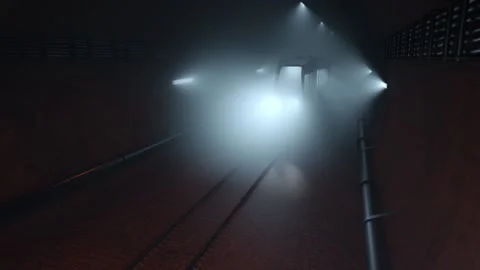 3d Animation of a metro train passing un... | Stock Video | Pond5