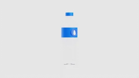 3D Animation of Mineral Water Stock Footage 306524126