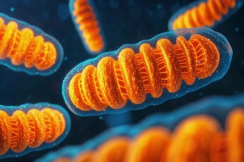 3D Animation of Mitochondria in Cell Environment Video stock 312837388