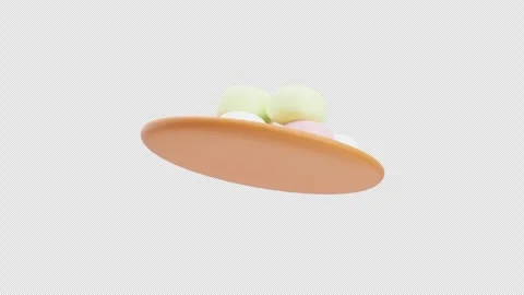 3D Animation of Mochi Stock Footage 303882670
