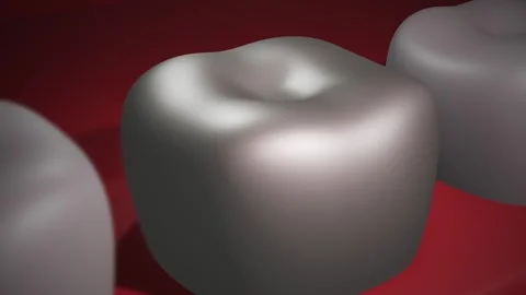 3D Animation of Molar Tooth Crown Stock Footage 311052616