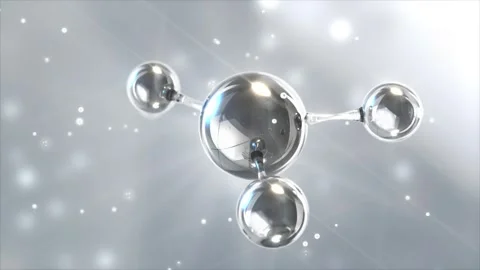 3D animation molecule macro atom cell Serum Liquid Cream ,Collagen Clear Crystal 動画素材 276455270
