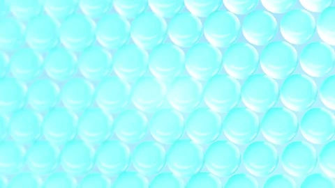 3D animation molecule macro atom cell Serum Liquid Cream ,Collagen Clear Crystal Stock Footage 279742796