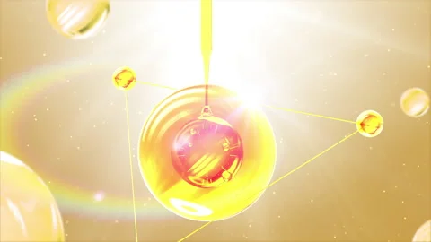 3D Animation Molecule or atom,Science or medical Video stock 218768647