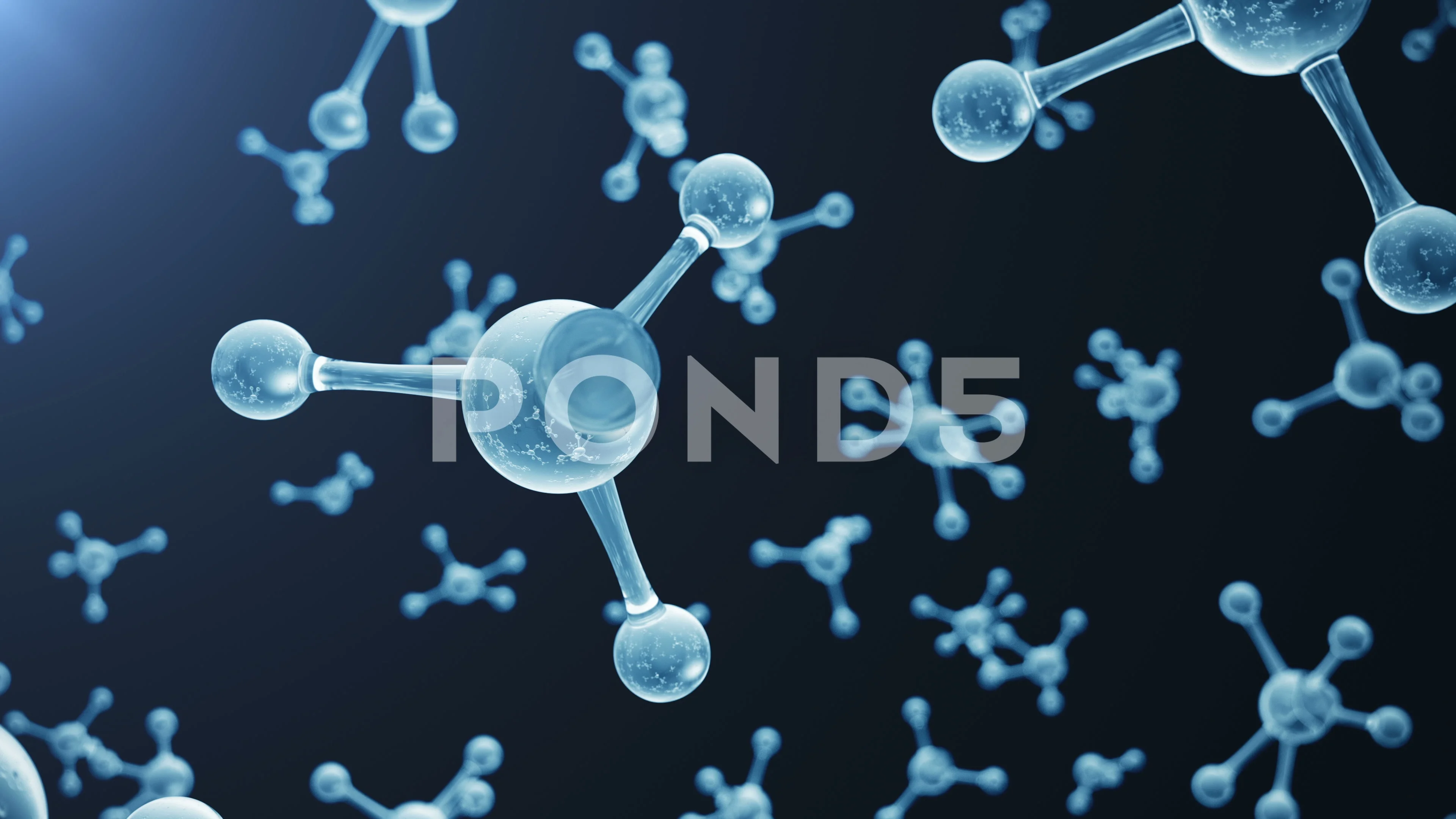 3D animation molecule structure. Scienti... | Stock Video | Pond5