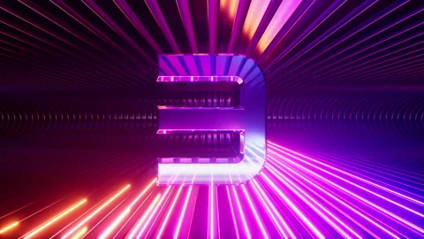 3D animation of a motion countdown from one to ten. Stock Footage 302798667