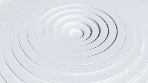 3D animation of moving circles. Animated minimalistic background. Stock Footage 152816224