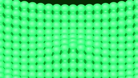 3D Animation of moving green spheres background 스톡 동영상 345729668