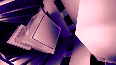 3D animation of moving squares with fram... | Stock Video | Pond5