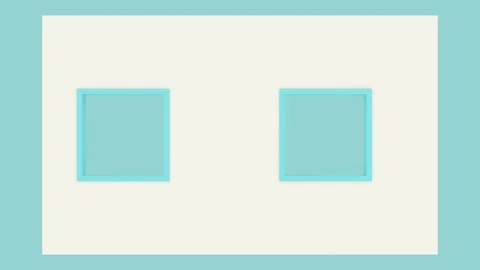 3D Animation of Moving Window on Minimalist Wall. Stock Footage 289206315