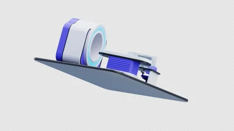 3D Animation of MRI Scanner Stock Footage 322615405