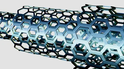 A 3d animation of multi layer nanotube or MWCNT Stock Footage 317478401