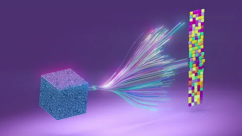 3D Animation of Neural Network Concept Chatbot, Deep Learning, Artificial Stock Footage 259180618