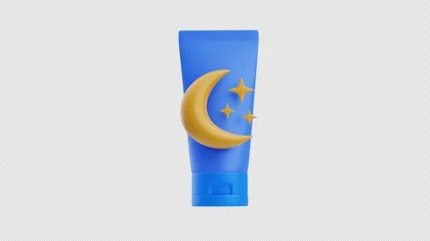 3D Animation of Night Cream Stock Footage 306523713