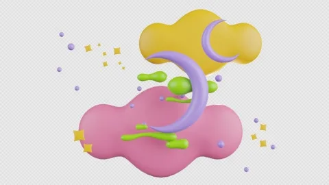 3D Animation of Night Mode Stock Footage 293754903