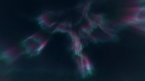 3d animation northern lights Stock Footage 163304020