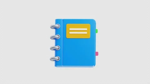 3D Animation of Notebook Stock Footage 304039336