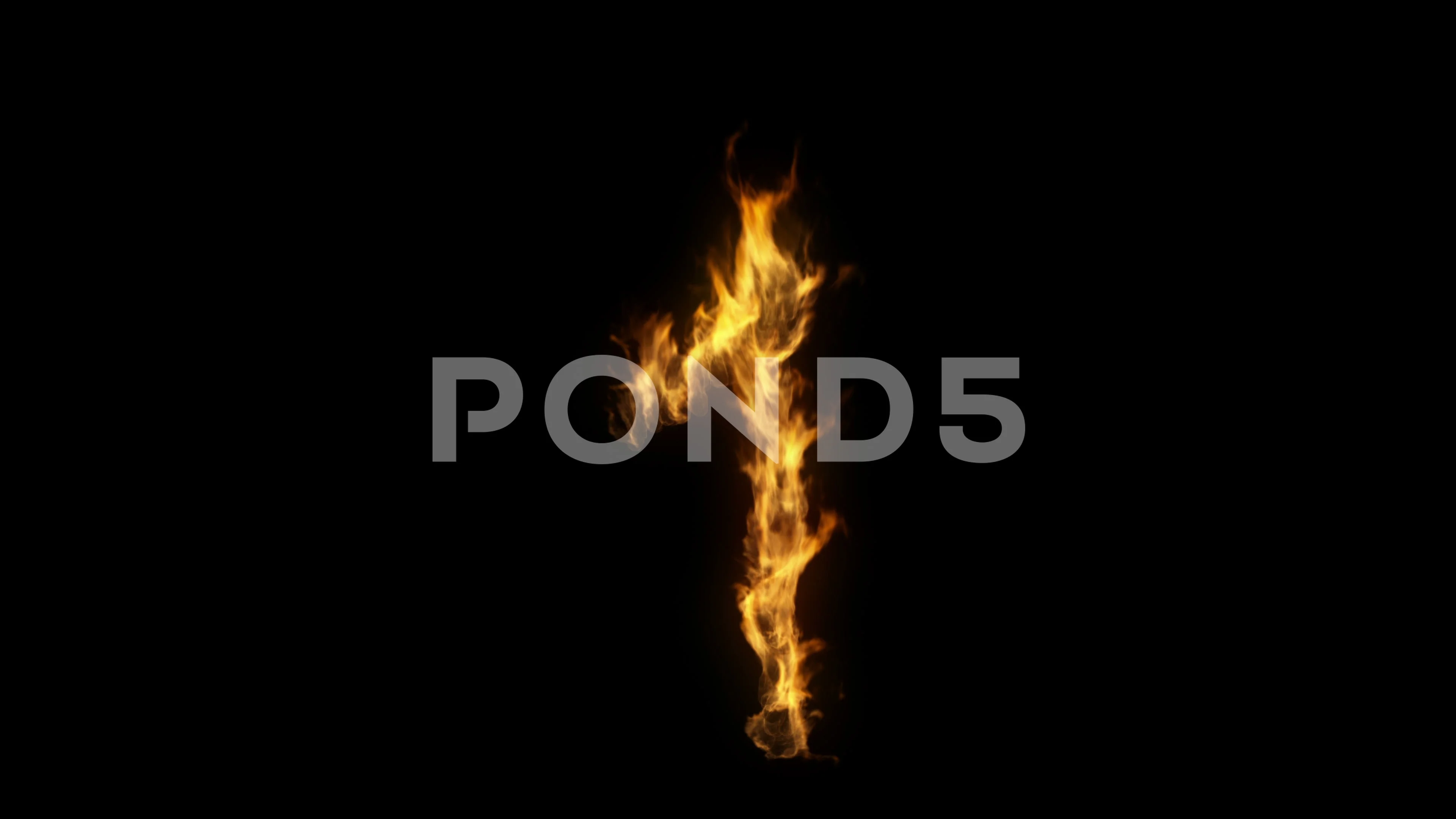 3D animation of the number one on fire w... | Stock Video | Pond5
