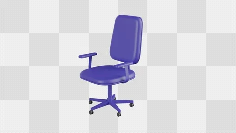3D Animation of Office Chair Stock Footage 292817554