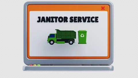 3D Animation of Online Cleaning Service Stock Footage 297822085