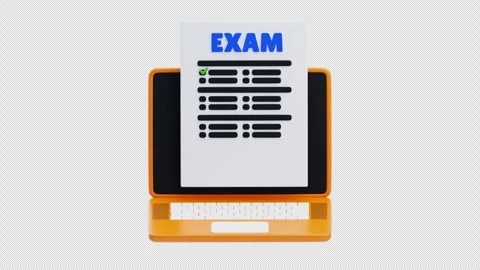 3D Animation of Online Exam with High Grade Stock Footage 311306121