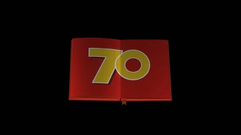 3d animation of opening a book Stock Footage 234983832